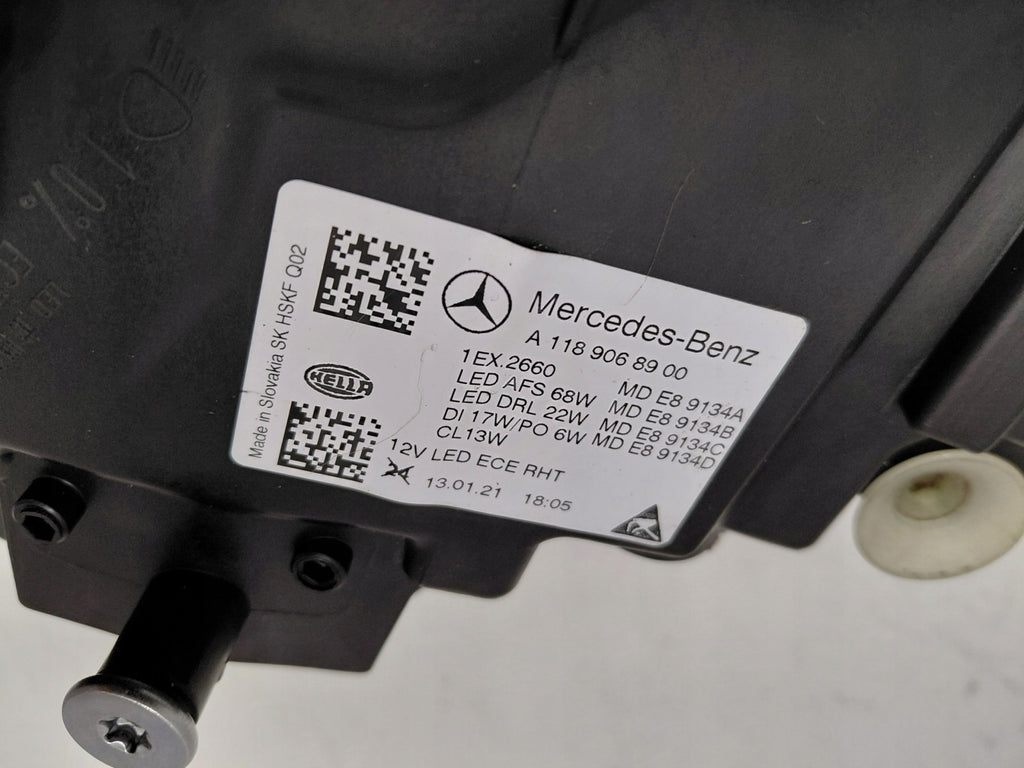 Frontscheinwerfer Mercedes-Benz Cla A1189068900 Links Scheinwerfer Headlight SCH9871855870gv