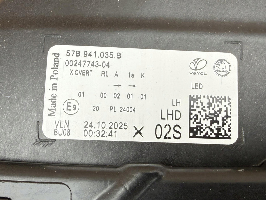 Frontscheinwerfer Skoda Karoq 57B941035B LED Links Scheinwerfer Headlight SCH2717854252wp