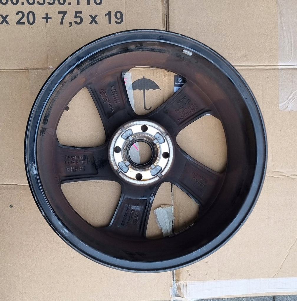 1x Alufelge 17 Zoll 7.0" 5x108 42 5ET Glanz Silber J1BC-1007-C1A Ford Fiesta
