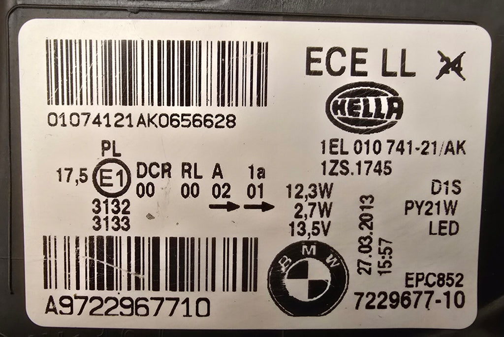 Frontscheinwerfer BMW 1 F21 F20 107229677-10 Xenon Links Scheinwerfer Headlight SCH4585617214rr