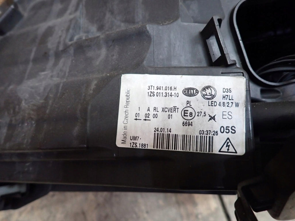 Frontscheinwerfer Skoda Superb I 3T1941016H Xenon Rechts Scheinwerfer Headlight SCH7854742178mv