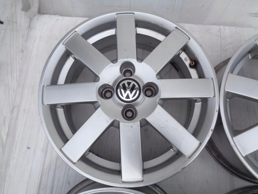 4x Alufelge 15 Zoll 6.0" 4x100 45ET 6N0601025H VW Golf Iii Rim Wheel FEL2570239981xz