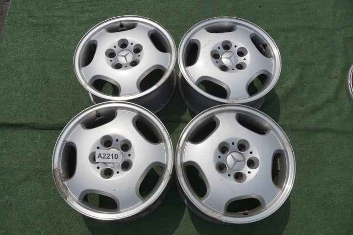 4x Alufelge 16 Zoll 7.5" 5x112 41ET Matt Silber 2104010402 Mercedes-Benz W210 FEL7812183812jj