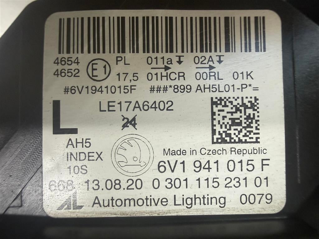 Frontscheinwerfer Skoda Fabia III 6V1941015F Full LED Rechts oder Links SCH2932125562ak