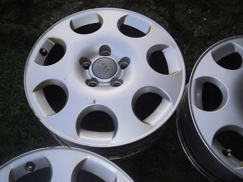 4x Alufelge 16 Zoll 6.5" 5x112 50ET Glanz Weiß Audi Rim Wheel FEL1458480535hu