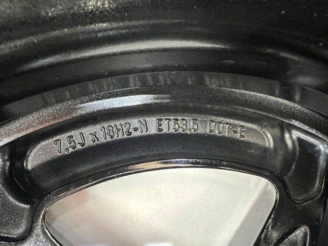 1x Alufelge 18 Zoll 7.5" 5x112 53 5ET Glanz A2434011700 Mercedes-Benz Eqa H243 FEL3207593181vr
