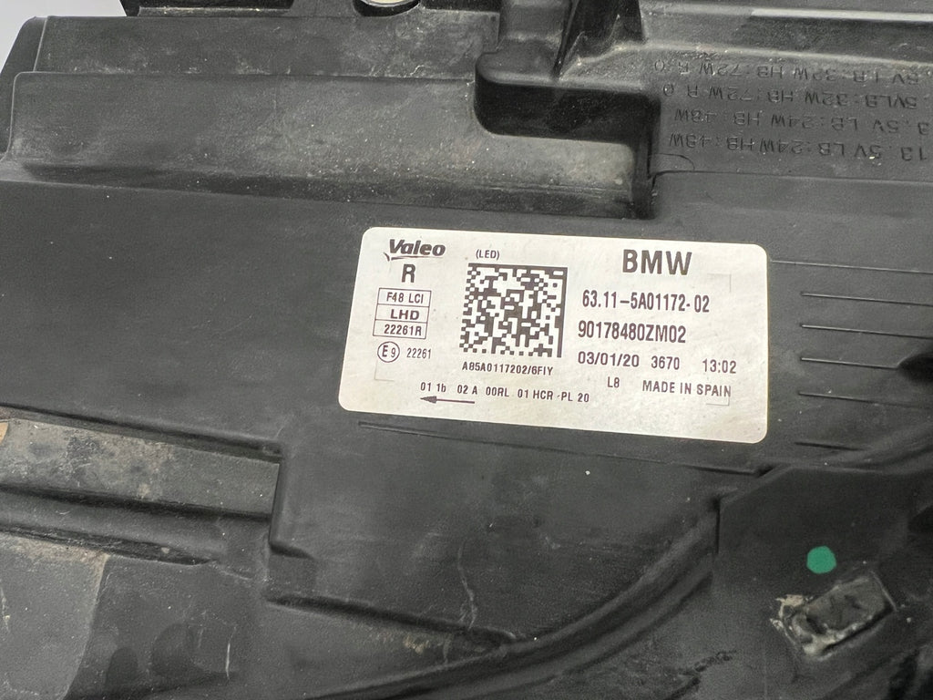Frontscheinwerfer BMW X1 F48 5A01172 Full LED Ein Stück (Rechts oder Links) SCH4247753811ng