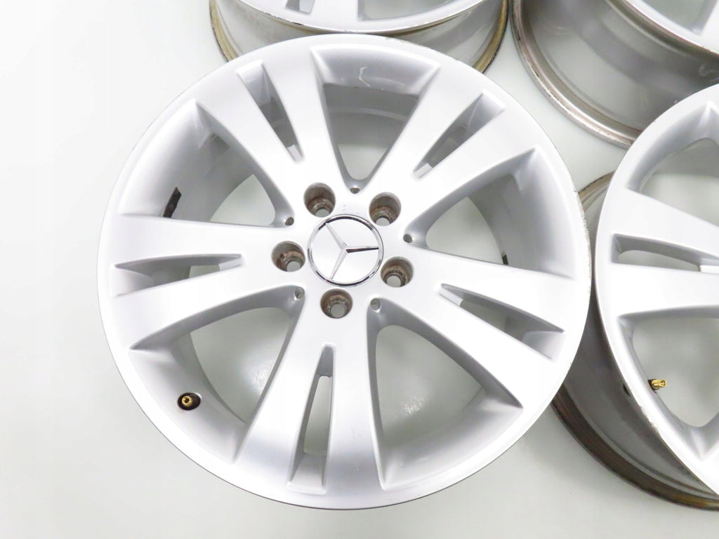 4x Alufelge 17 Zoll 7.5" 5x112 47ET Glanz Silber A2044010402 Mercedes-Benz FEL4756438158ch
