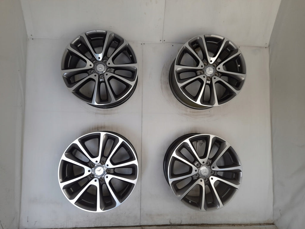 4x Alufelge 18 Zoll 9.0" 5x112 53ET Glanz Graphit A2134010400 Mercedes-Benz FEL6956598419ht