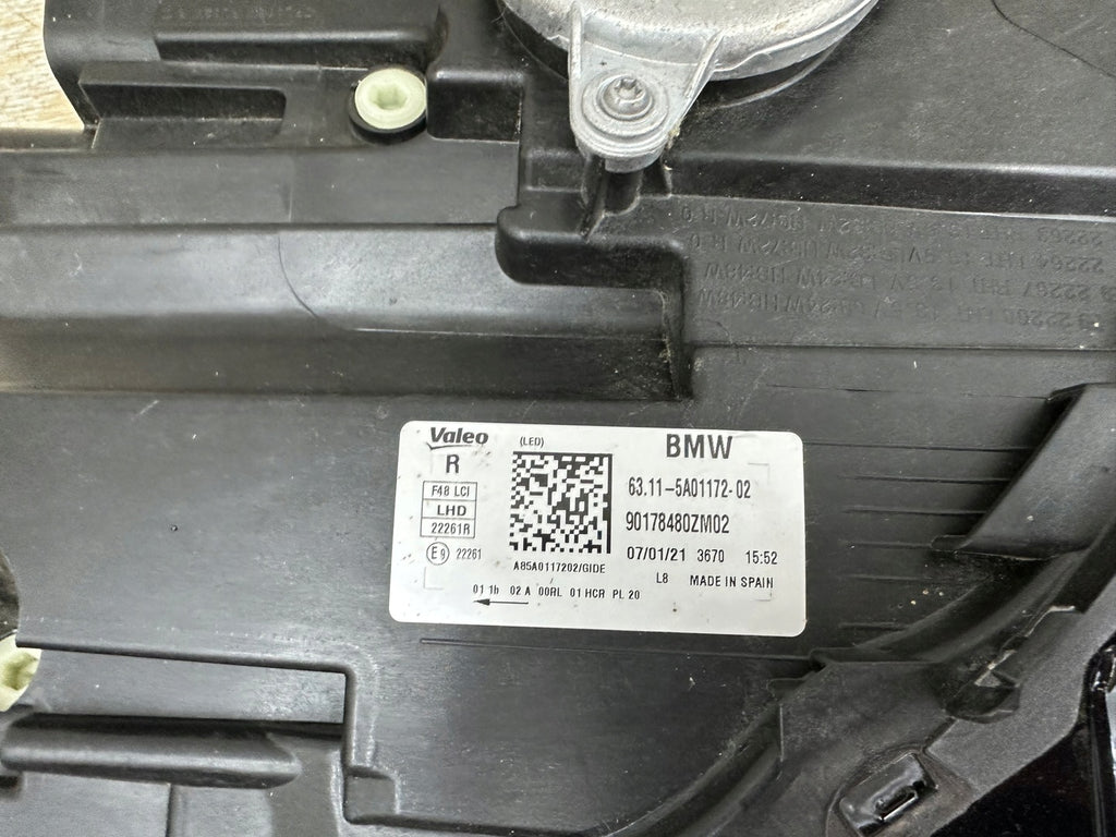 Frontscheinwerfer BMW X1 F48 5A01172-02 LED Rechts Scheinwerfer Headlight SCH8242278029kh