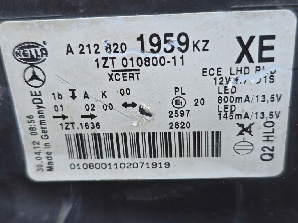 Frontscheinwerfer Mercedes-Benz W212 A2128201959 Bi-Xenon Links Headlight SCH4955409558bt