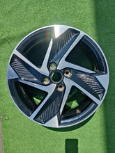 Laden Sie das Bild in den Galerie-Viewer, 1x Alufelge 16 Zoll 6.5" 4x100 48ET Glanz Schwarz 52910K7200 Hyundai I10 III I20 FEL1586674058fi