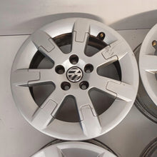 Load image into Gallery viewer, 4x Alufelge 15 Zoll 5.5" 5x100 38ET Glanz Silber 6R0601025E VW Polo Rim Wheel FEL1416389976ad