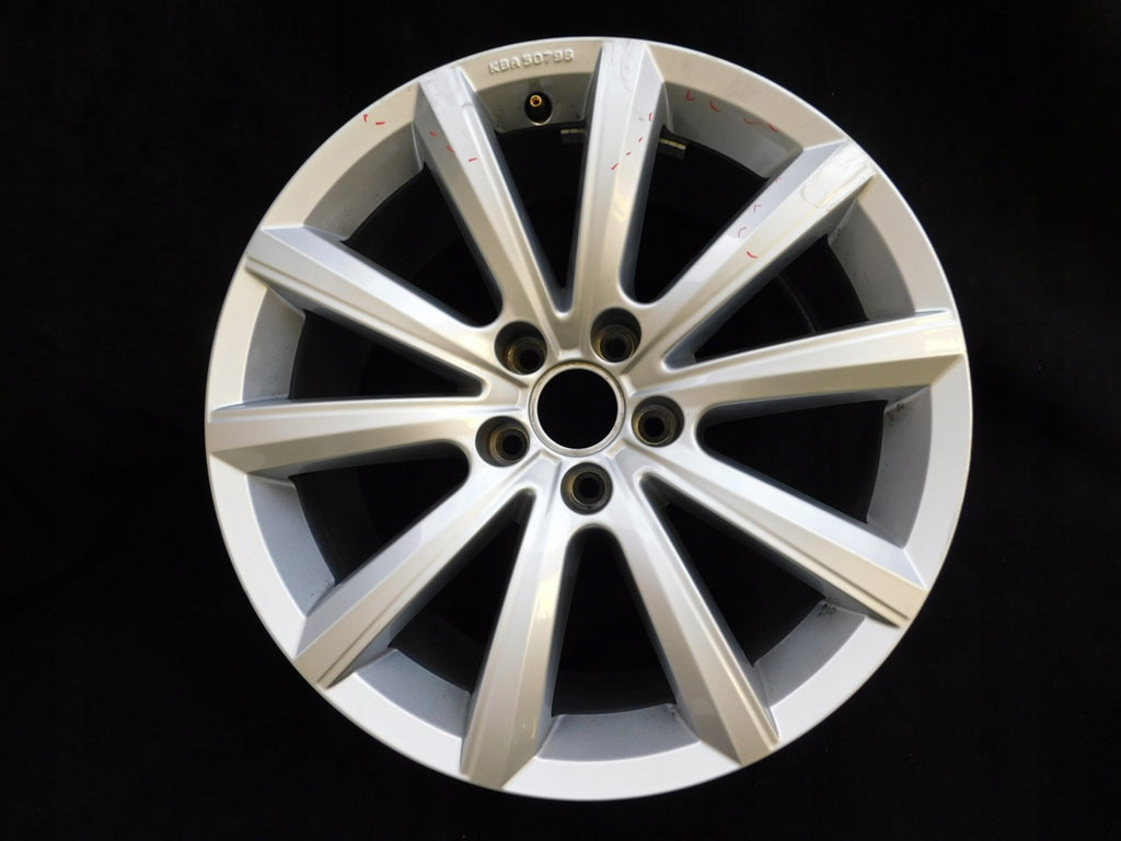 1x Alufelge 18 Zoll 8.0" 5x112 25ET Glanz Silber 760071498 VW Touareg Rim Wheel FEL8763867221vs