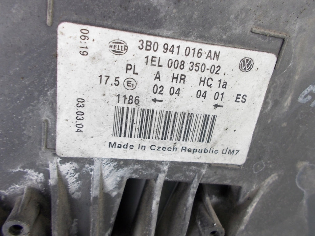 Frontscheinwerfer VW Passat 3B0941016AN 3B0941015AN Rechts oder Links SCH3626919834zz