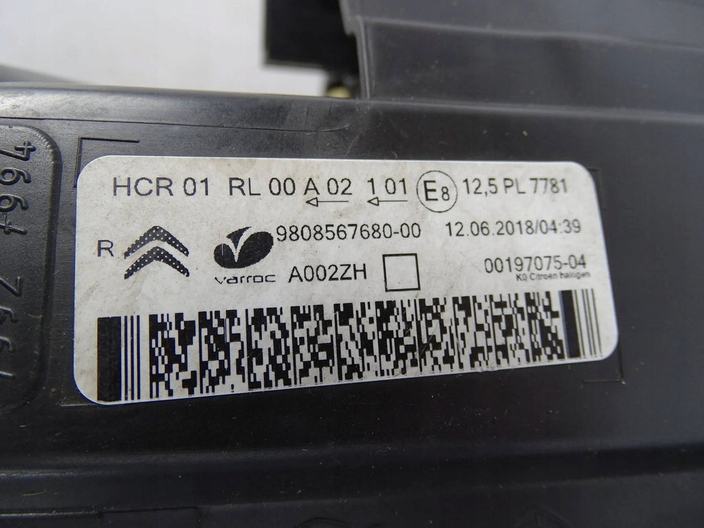 Frontscheinwerfer Opel Vivaro C 9808567680 Rechts Scheinwerfer Headlight