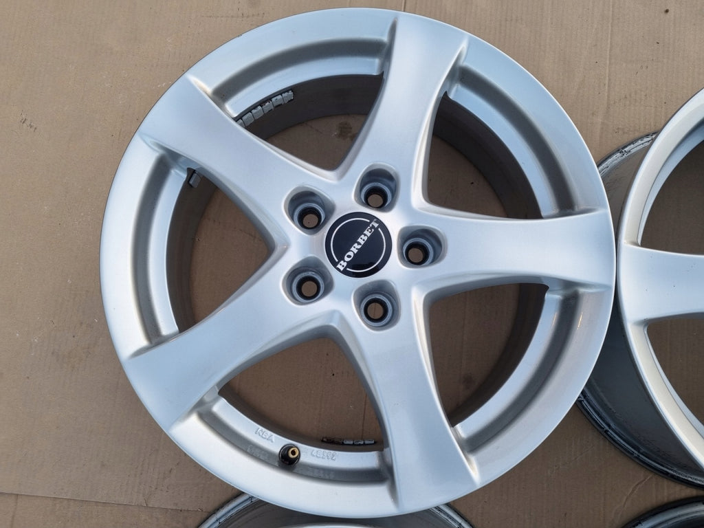 4x Alufelge 16 Zoll 6.5" 5x112 38ET Glanz Silber Audi I Rim Wheel FEL4654290343be