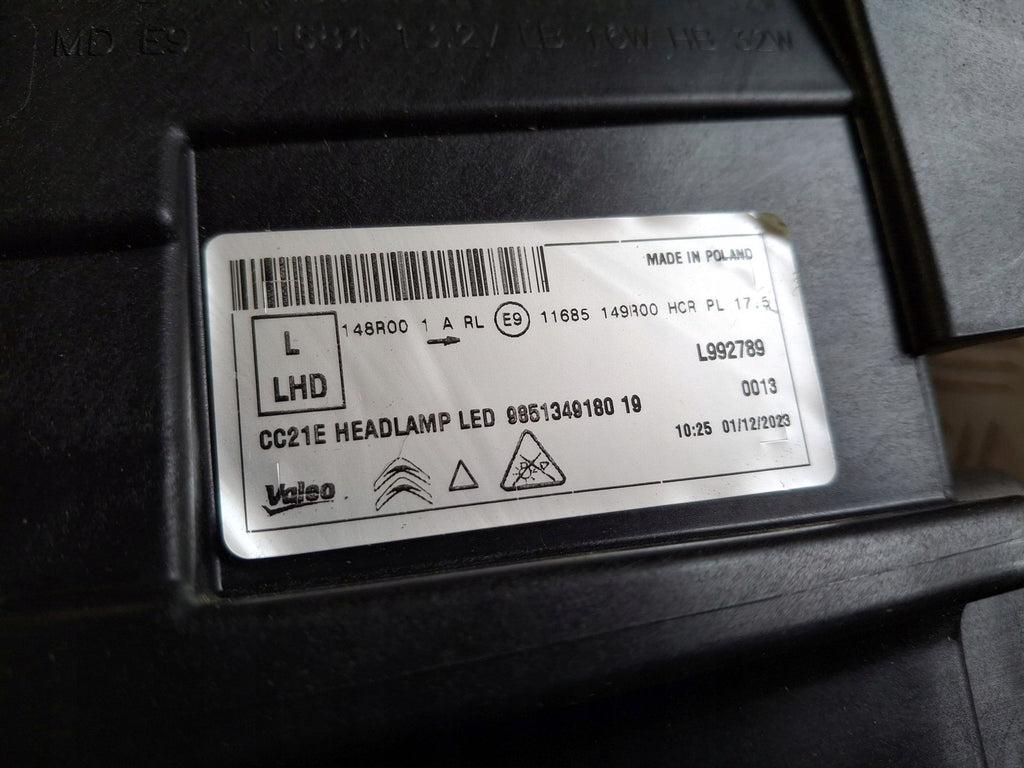 Frontscheinwerfer Citroën C3 9851349080 LED Ein Stück (Rechts oder Links) SCH2369622923mr