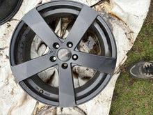 Load image into Gallery viewer, 4x Alufelge 18 Zoll 7.5" 5x115 48ET Matt Schwarz KBA49735 Rim Wheel FEL9996985589kb