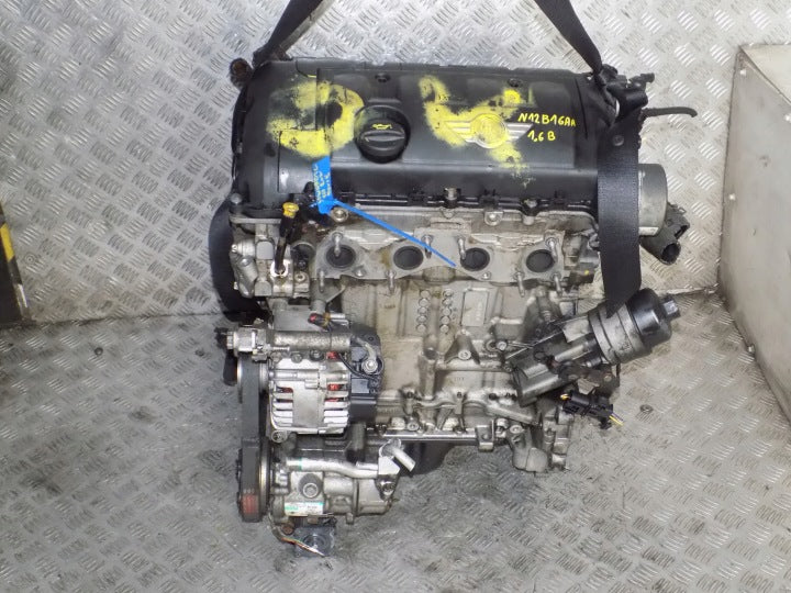 Motor Mini N12B16AA 1.6 152TKm 2007 Benzin Engine Unkomplett MOT4870605318cn