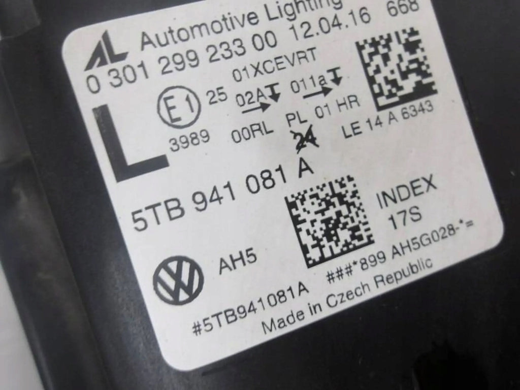 Frontscheinwerfer VW Touran 5TB941081A Full LED Links Scheinwerfer Headlight