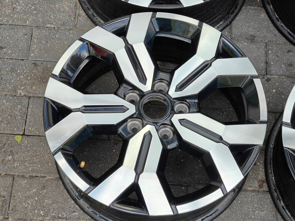 1x Alufelge 17 Zoll 6.5" 5x114.3 50ET Glanz Schwarz 403000531R Renault Rim Wheel FEL8048134076hn