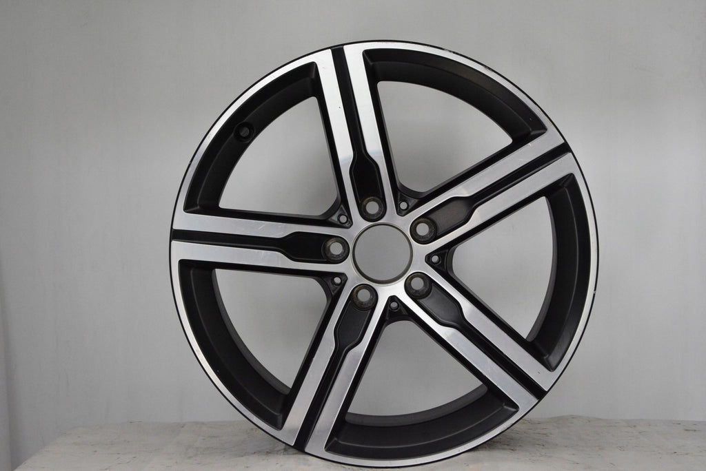 1x Alufelge 18 Zoll 7.5" 5x112 49ET Matt Schwarz A1774013200 Mercedes-Benz