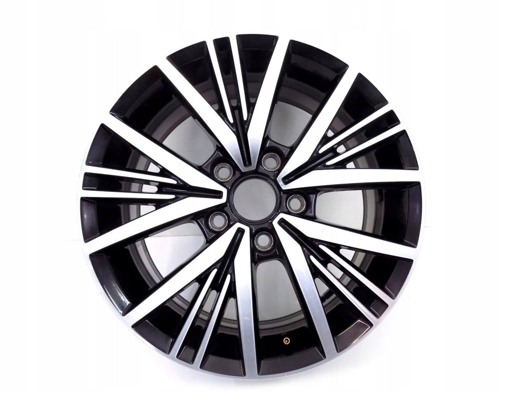 1x Alufelge 16 Zoll 6.5" 5x112 48ET Glanz Schwarz 5TA601025H VW Tiguan Rim Wheel FEL8044047367nz