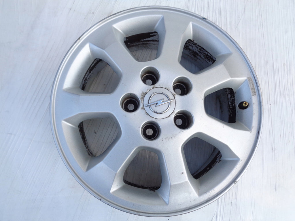 1x Alufelge 15 Zoll 6.0" 5x110 49ET Opel Astra G Vectra B A Zafira Rim Wheel