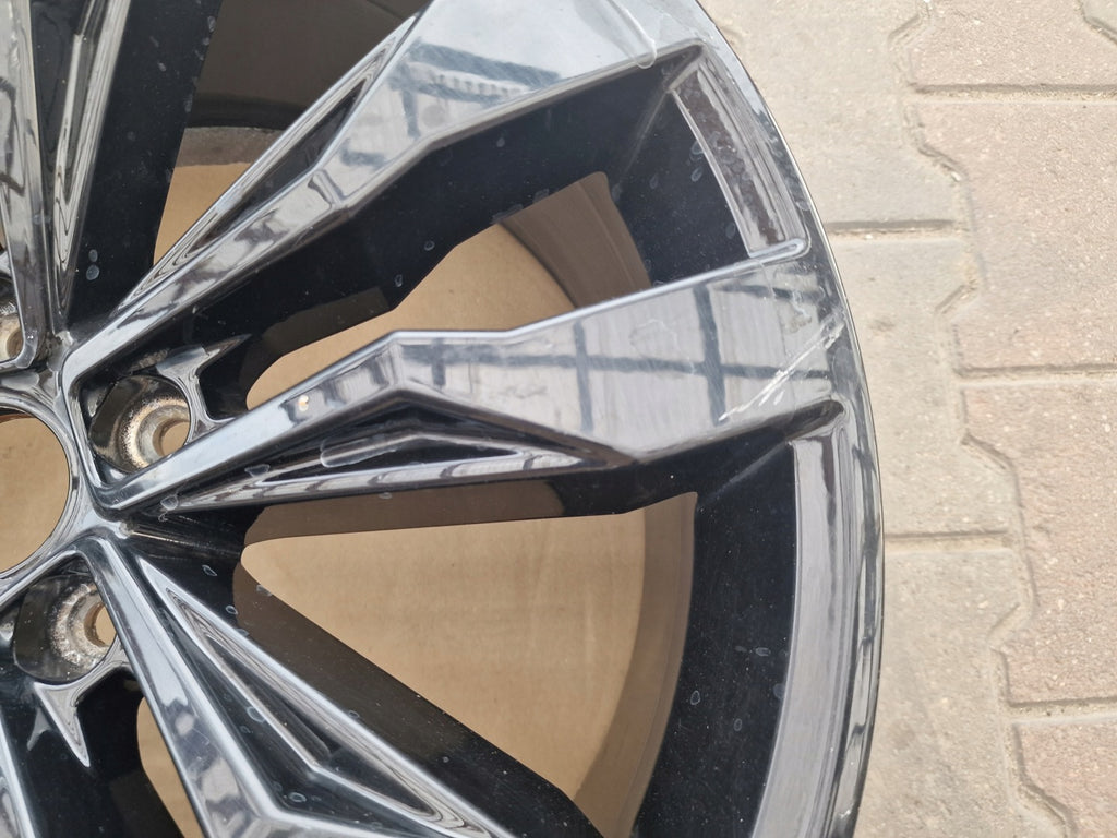 1x Alufelge 20 Zoll 8.5" 5x112 38ET Glanz Schwarz 5NN601025E VW Tiguan Rim Wheel FEL4968910117nm
