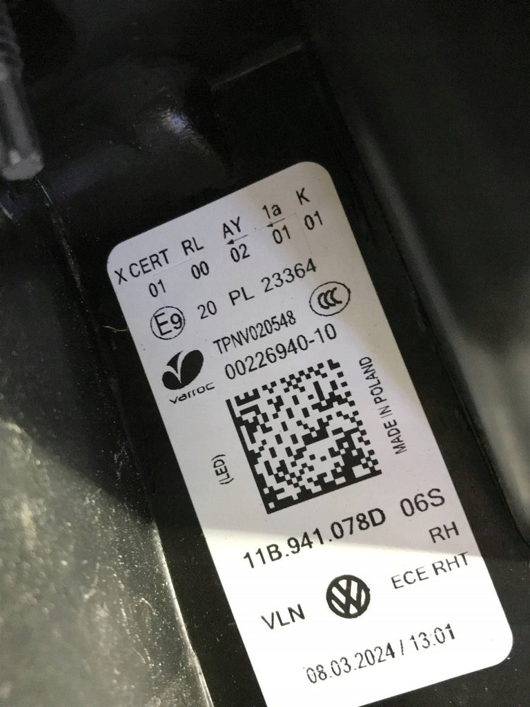 Frontscheinwerfer VW Id.4 11B941078D Rechts Scheinwerfer Headlight SCH8494025041kf