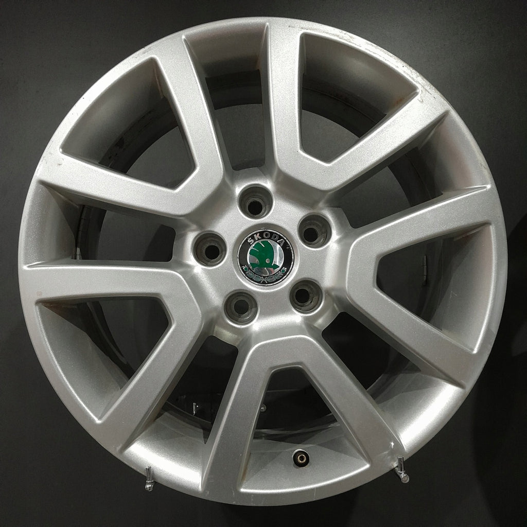 1x Alufelge 17 Zoll 7.0" 5x112 45ET Glanz Silber 5L0601025H Skoda Rim Wheel FEL1777743603pq