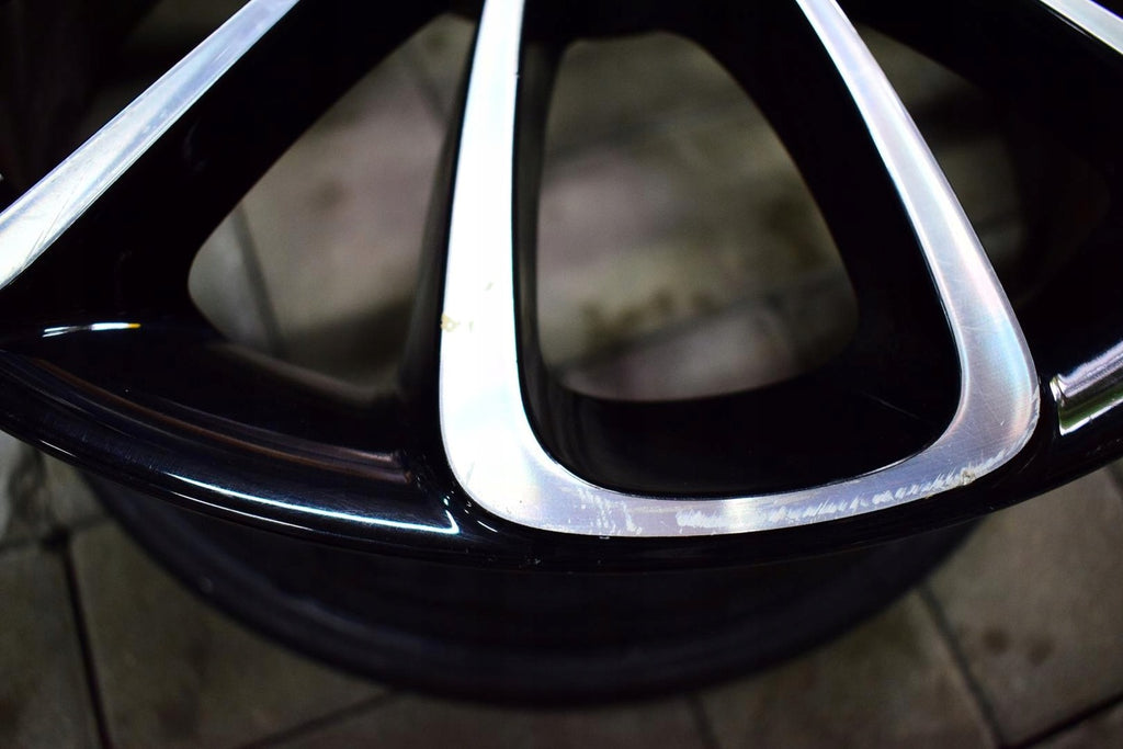 1x Alufelge 17 Zoll 7.0" 4x100 44ET Glanz Schwarz Opel Corsa E Rim Wheel