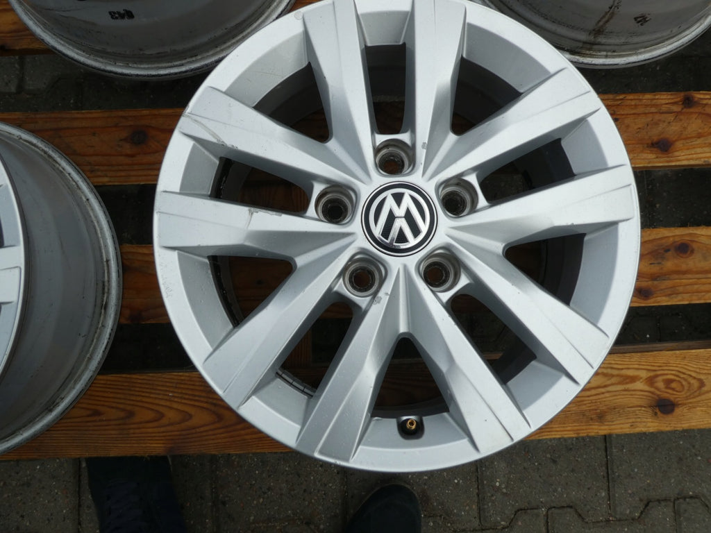 4x Alufelge 16 Zoll 6.5" 5x120 51ET Glanz Silber 7E0601025N VW T6 T5 Rim Wheel FEL6578139214dw