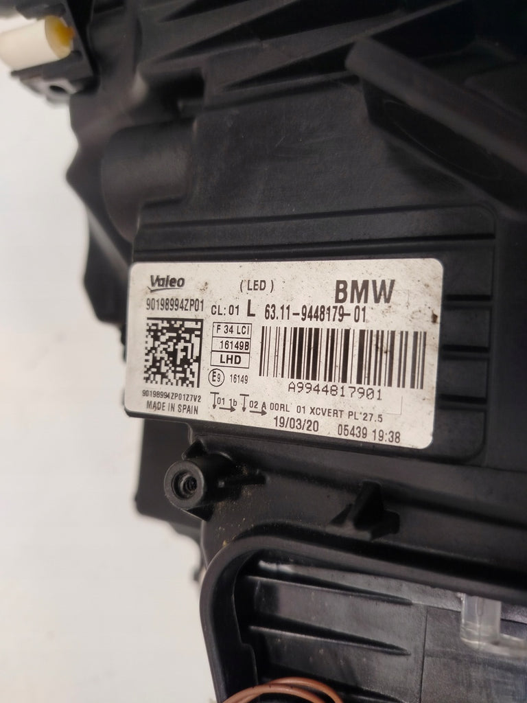 Frontscheinwerfer BMW F34 9448179 Full LED Links Scheinwerfer Headlight SCH9590805400mj