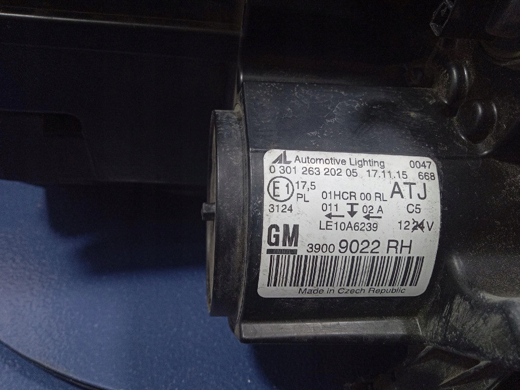 Frontscheinwerfer Opel Zafira C 39009022 Rechts Scheinwerfer Headlight