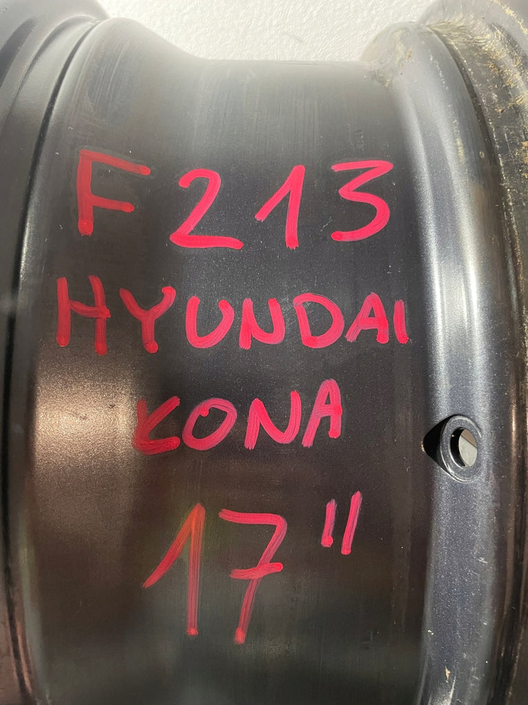 1x Alufelge 17 Zoll 7.0" 5x114.3 50ET Glanz Schwarz 52910-DD100 Hyundai Kona Mg FEL5670933406bt