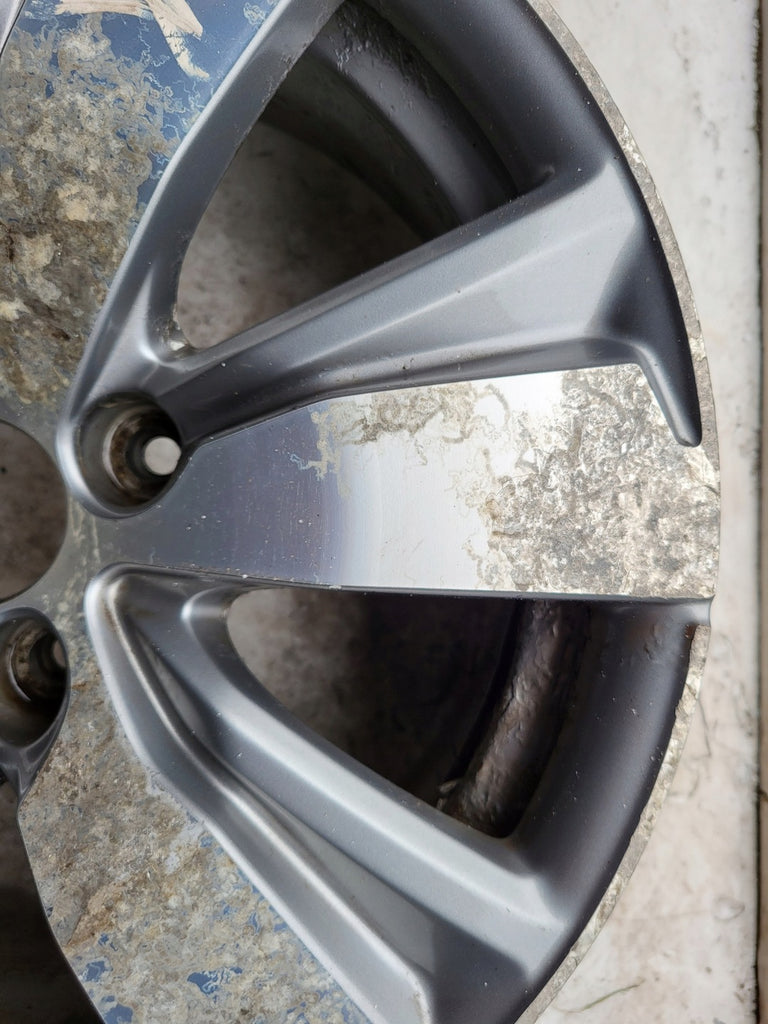 1x Alufelge 16 Zoll 6.5" 4x108 20ET Glanz Grau 9813557977 Peugeot Rim Wheel