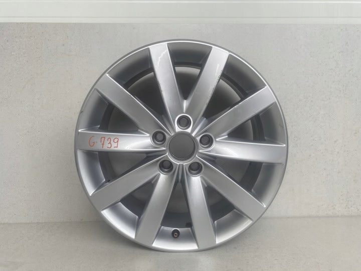 1x Alufelge 17 Zoll 7.0" 5x112 54ET Glanz 5K0601025AN VW Golf Vi Rim Wheel FEL3314530491hj