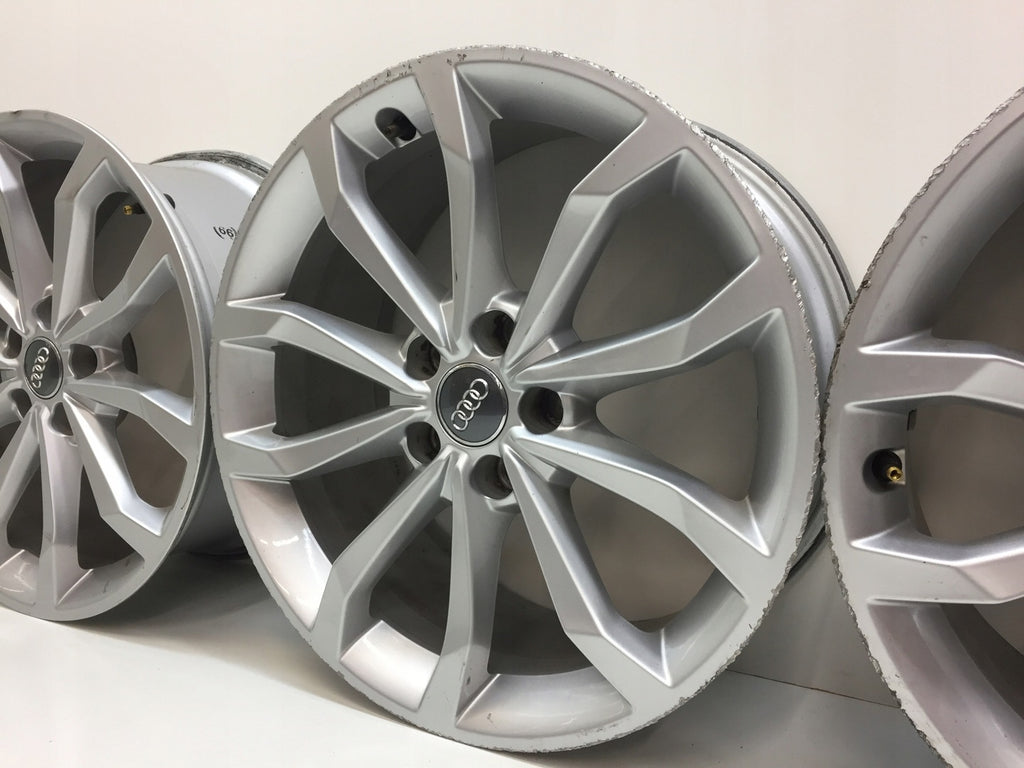 4x Alufelge 18 Zoll 8.0" 5x112 40ET Glanz Silber 8W0601025 Audi A4 B9 Rim Wheel
