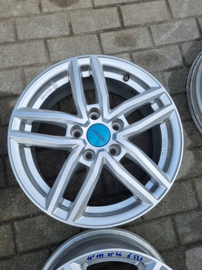 4x Alufelge 16 Zoll 6.5" 5x112 46ET Silber KBA53206- Audi I Rim Wheel FEL5007903677cp