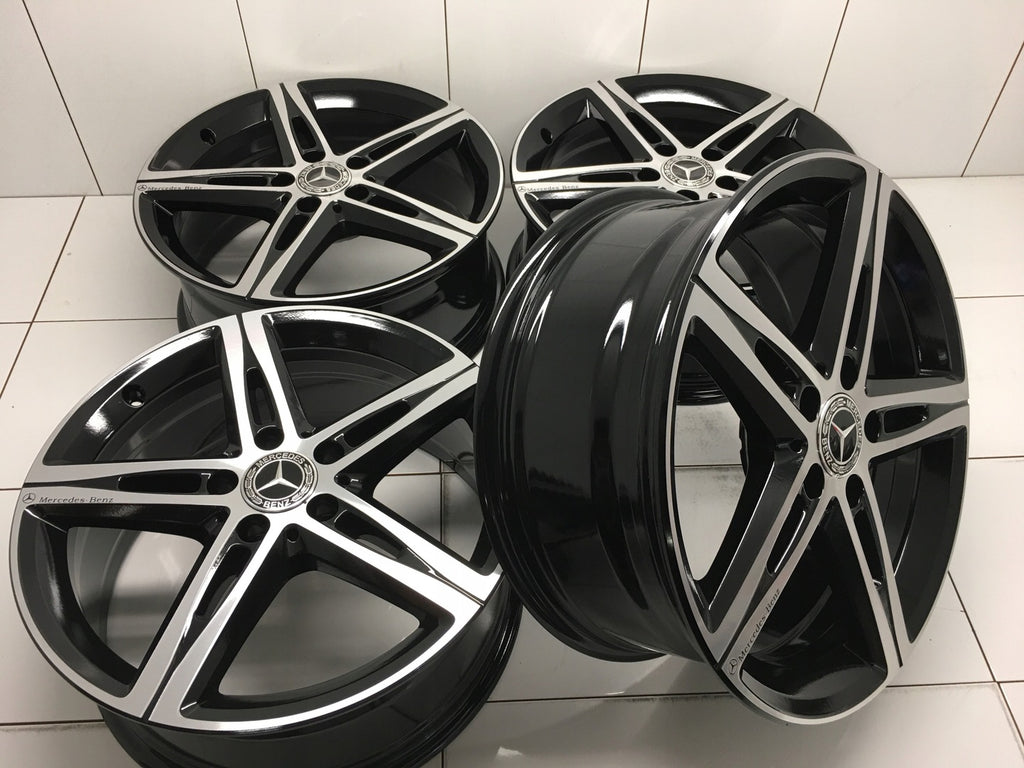 4x Alufelge 18 Zoll 7.5" 5x112 49ET Graphit A1774010700 Mercedes-Benz Cla