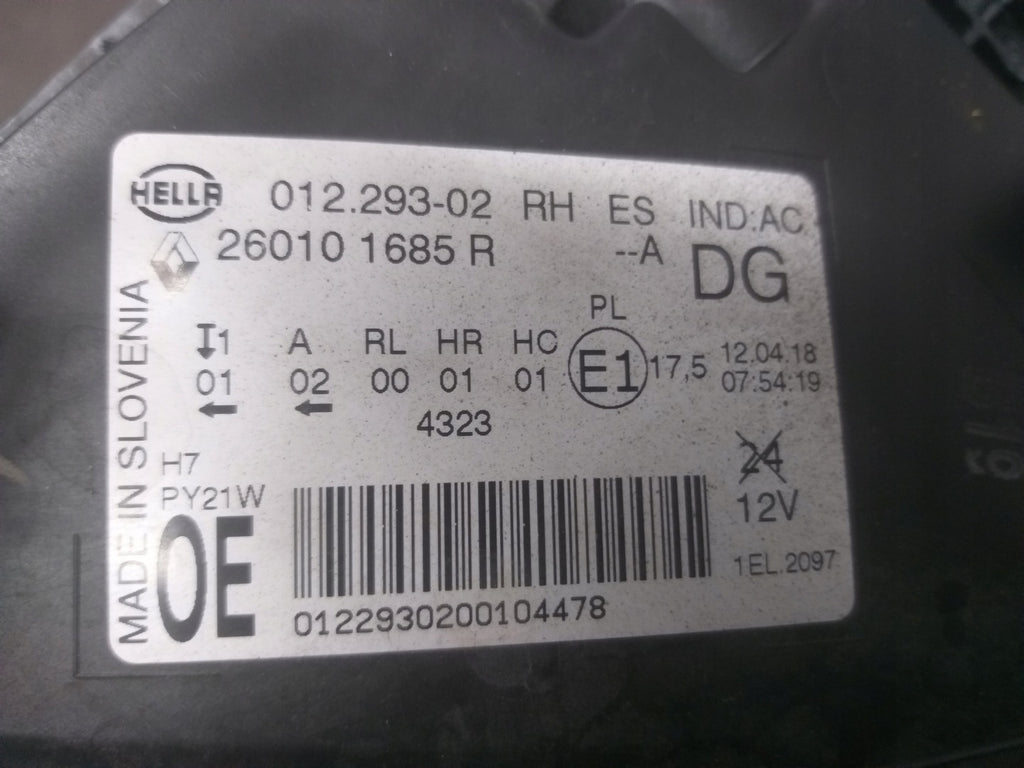 Frontscheinwerfer Renault Scenic 260101685R Rechts Scheinwerfer Headlight SCH7901732292go
