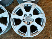 Laden Sie das Bild in den Galerie-Viewer, 4x Alufelge 17 Zoll 7.0" 5x112 37ET Glanz Silber 8R0601025E Audi Q5 Rim Wheel FEL7803959667hy