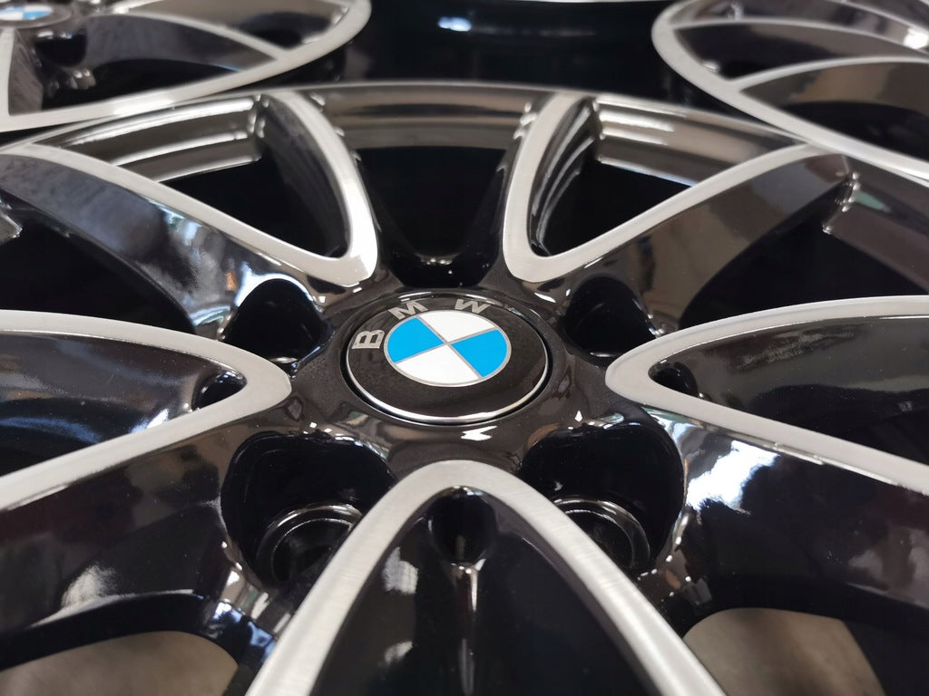 4x Alufelge 16 Zoll 7.0" 5x112 52ET Glanz Schwarz 6855080 BMW 2 F45 Rim Wheel FEL9465640972ng