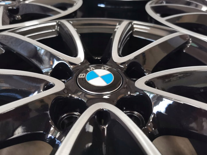 4x Alufelge 16 Zoll 7.0" 5x112 52ET Glanz Schwarz 6855080 BMW 2 F45 Rim Wheel FEL9465640972ng