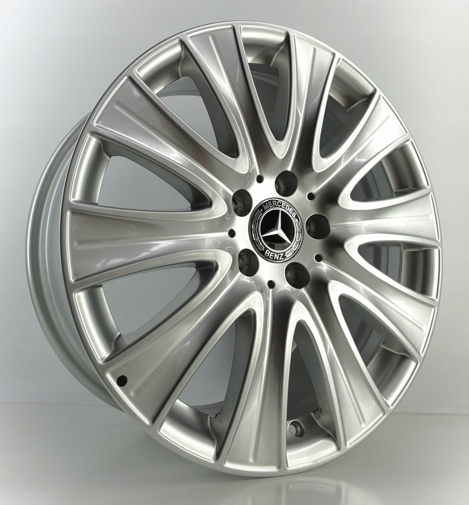 4x Alufelge 18 Zoll 8.0" 5x112 41ET Glanz Silber A2224010902 Mercedes-Benz FEL6781087282dd