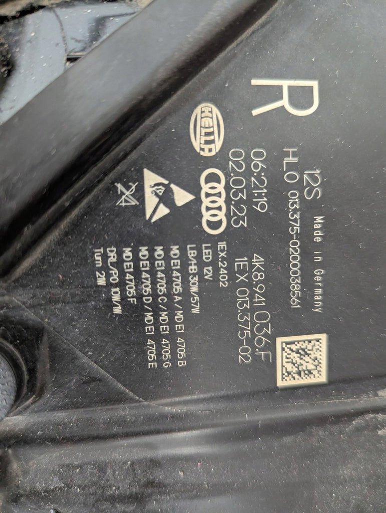 Frontscheinwerfer Audi A7 4K8941036F Rechts Scheinwerfer Headlight SCH8845351410uy