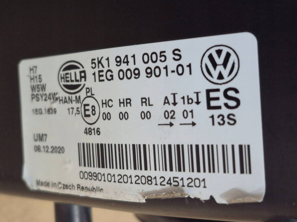 Frontscheinwerfer VW Golf VI 5K1941005S Links Scheinwerfer Headlight SCH7277100498qf