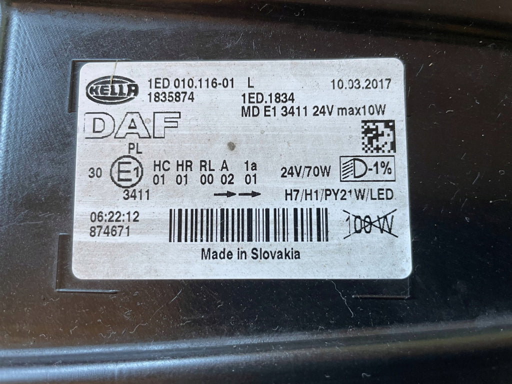 Frontscheinwerfer Daf 1835874 Links Scheinwerfer Headlight SCH9623106283xh